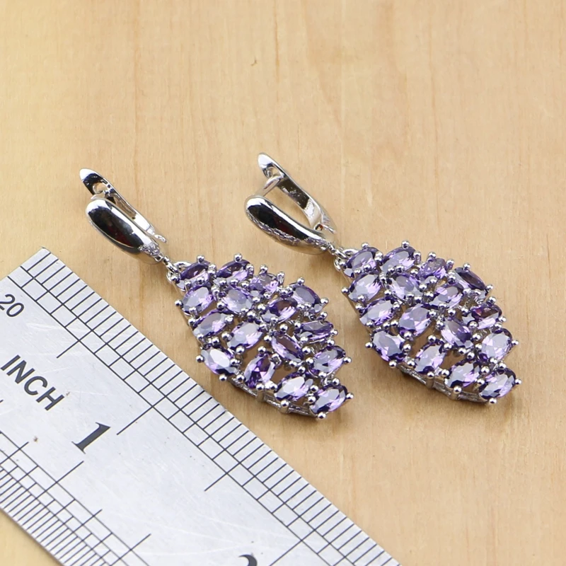 Комплект из колье серёг кольца и браслета серебра 925 пробы|jewelry sets for women|silver jewelry