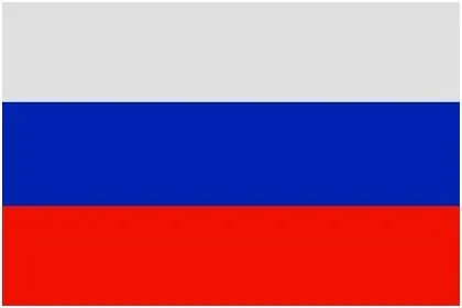 Russia 10 упаковок, Национальный ручной Флаг США, Великобритании, ЕС, России, Франции, Испании, Нидерландов, Израиля, 14x21 см, ручные флаги с пластиковыми флажками - Цвет: Russia