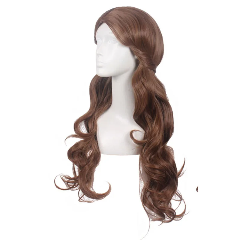 the nutcracker and the four realms cosplay wig clara beauty and the beast princess belle wig women long wavy hair role play free global shipping