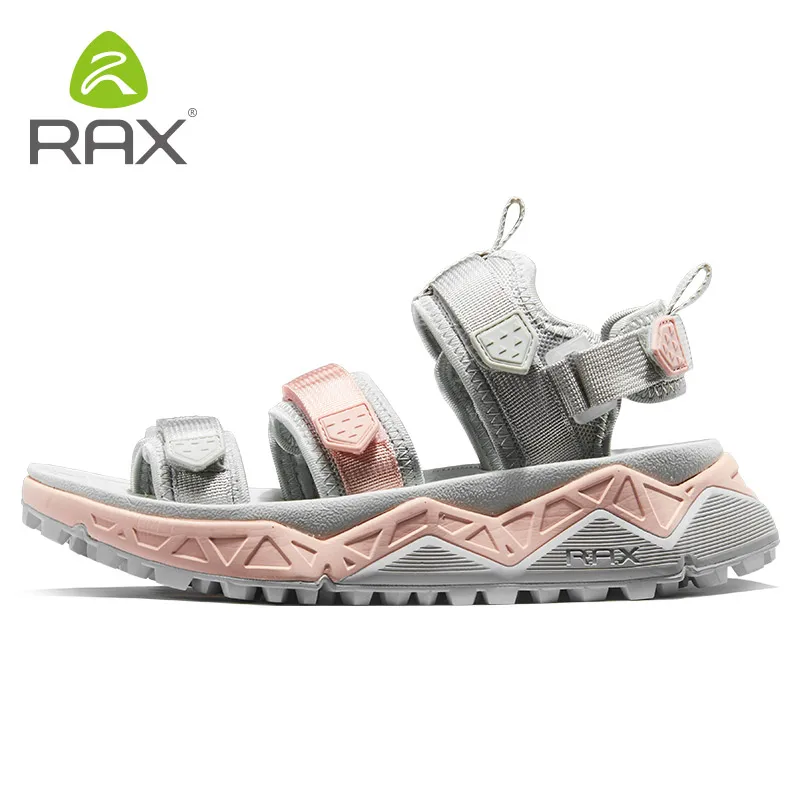 RAX/мужские спортивные сандалии; сезон лето; пляжные сандалии для мужчин; Водонепроницаемая Обувь для треккинга; Мужская дышащая обувь; Женская быстросохнущая обувь - Цвет: 490 grey women