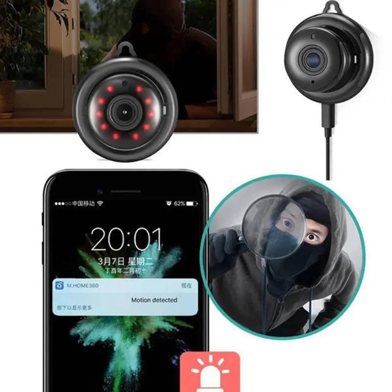Мини Wi-Fi IP камера HD 1080P умный дом безопасности ночного видения или WFA WPA/WPA2