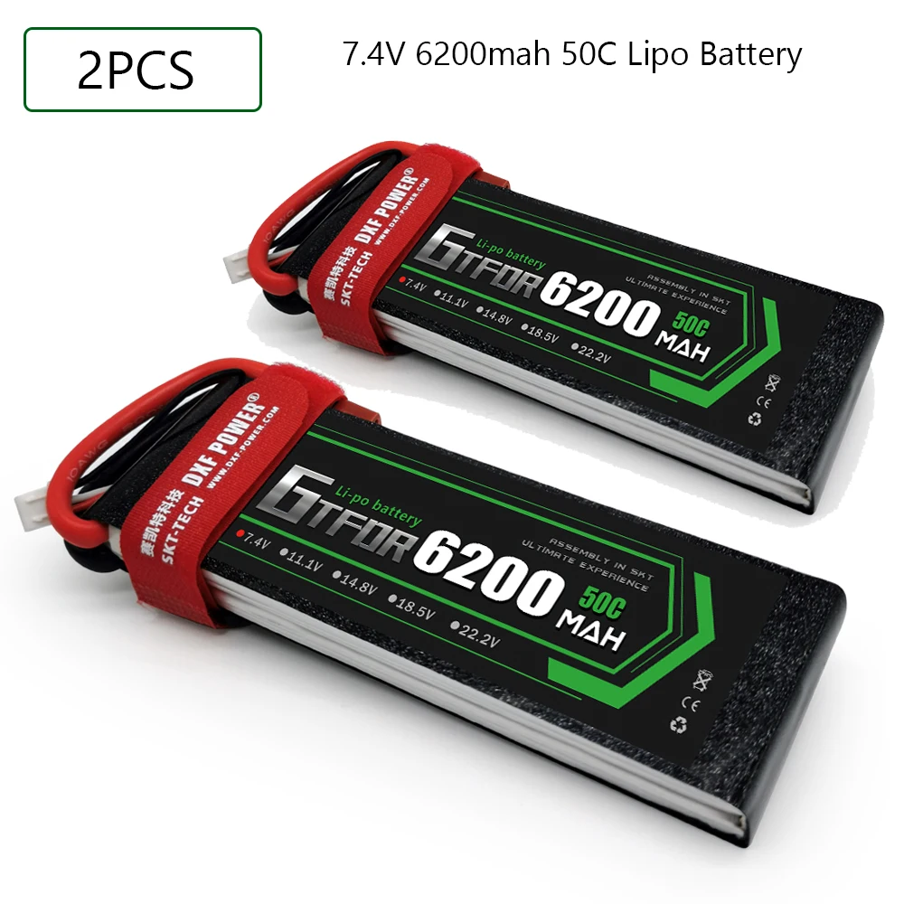 GTFDR 2S 7 4 V 6200mah 50C 100C Lipo батарея XT60 T Deans XT90 EC5 для FPV Дрон самолет гоночный автомобиль