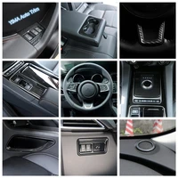 lapetus carbon fiber interior refit kit for jaguar f pace x761 2017 2020 electrical handbrake ac air conditioning cover trim