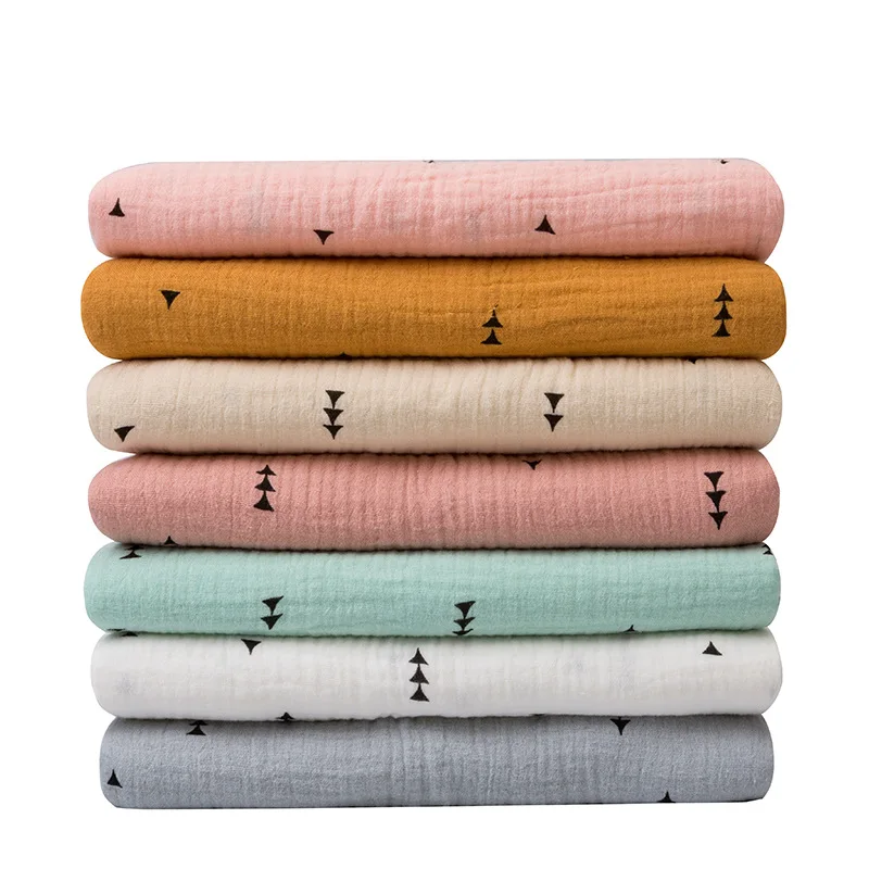 

50x135cm/100x135cm Cotton Pattern Double Gauze Soft Fabric Baby Blanket Sewing Fabric Clothes / Sleepwear / Shirts / Skirts