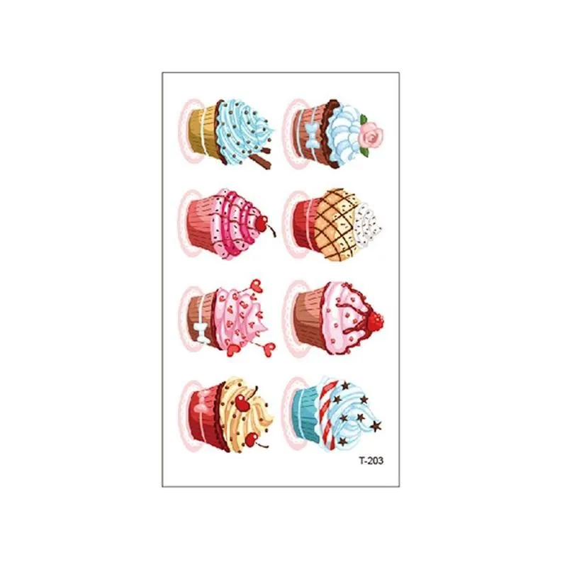 

Waterproof Temporary 3D Tattoos Sticker On Body Art Whale Bunny Colorful Watercolor Fake Women Tattoo Flash Glitter Cake Ta H1Y9