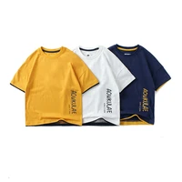 summer kids t shirts boys girls fashion leisure pullover cotton short sleeved t shirts kids letter printed short sleeve