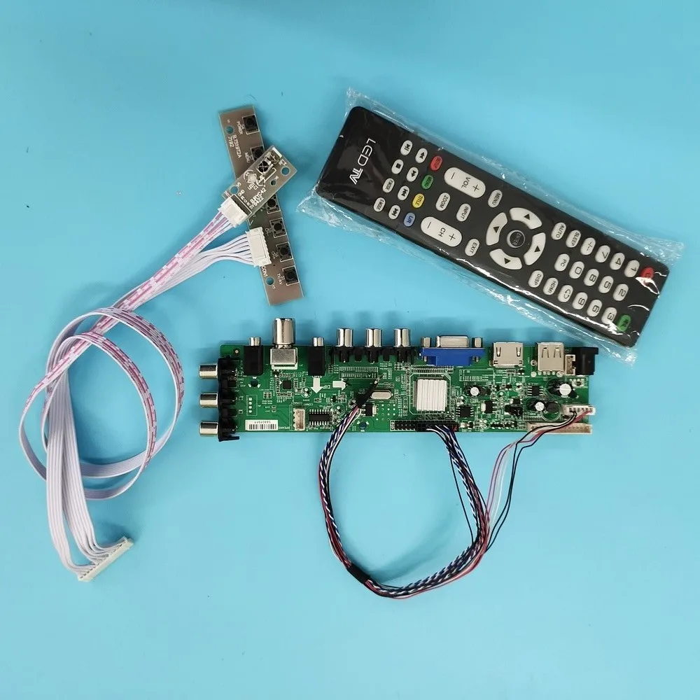 

Kit For LP156WD1-TLD5/LP156WD1-TLB4 TV LVDS USB AV WLED Signal controller board DVB-T remote 1600X900 VGA LED HDMI digital 40pin