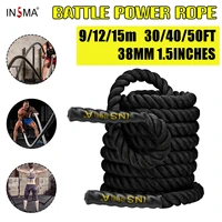 38mmx9m fitness heavy jump rope crossfits weight battle skipping ropes power training improve strength muscle fitness equipment
