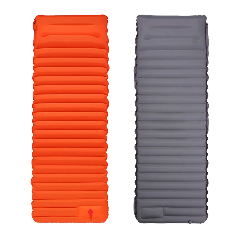 

Уличные туристические одиночные коврики 40D, утолщенный нейлоновый ТПУ влагостойкий надувной коврик с педалью, пляжный коврик