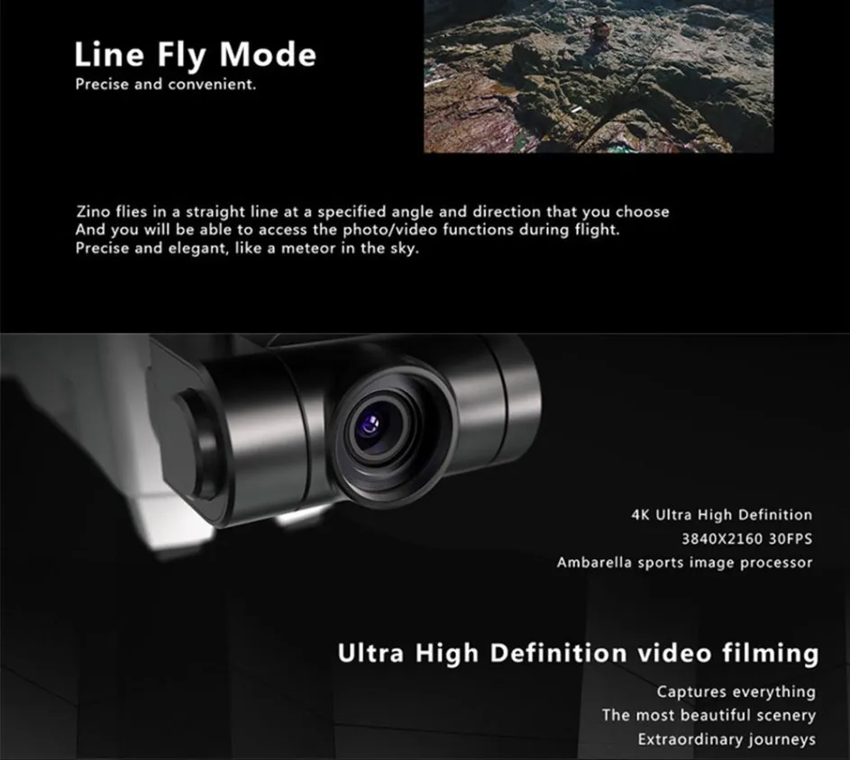 Hubsan H117S Zino gps дрона с дистанционным управлением 5 8 Г 1 км видом от первого лица в