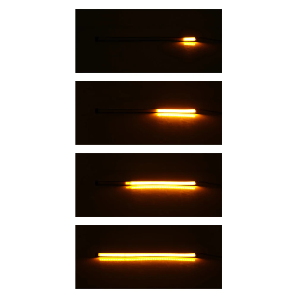 30cm Motorcycle Brake Light Strip Bicycle LED Tail Lights Waterproof Smooth Turn Signals Red/White Amber |