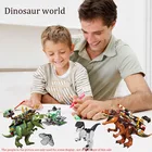 DIY строительные блоки Разборка и сборка модель динозавра экшн-фигурки Раптор тираннозавр Трицератопс игрушки для детей Подарки