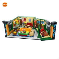 in stock new classic tv series american drama friends central perk cafe model building blocks figures brick 21319 toy gift kid