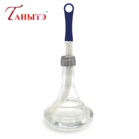 flexible hookah vase cleaner sponge brush 43cm bendable chicha narguile hose tube shisha water pipe glass bottle accessories