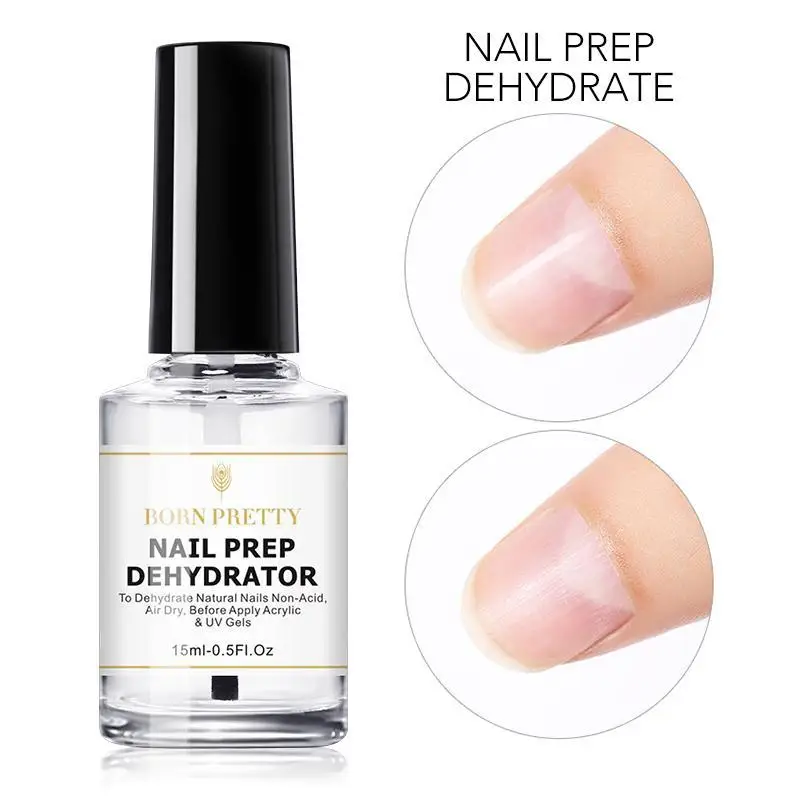

15ml Nail Prep Dehydrator And Nail-Primer Free Grinding Nail Art, No Need Of UV LED Lamp, Gel Nail Polish Tool