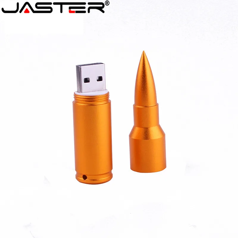 JASTER USB металлический золотой серебряный пуля USB флеш-накопитель пистолет пуля Флешка 4 ГБ/8 ГБ/16 ГБ/32 ГБ флеш-накопитель emory stick подарок