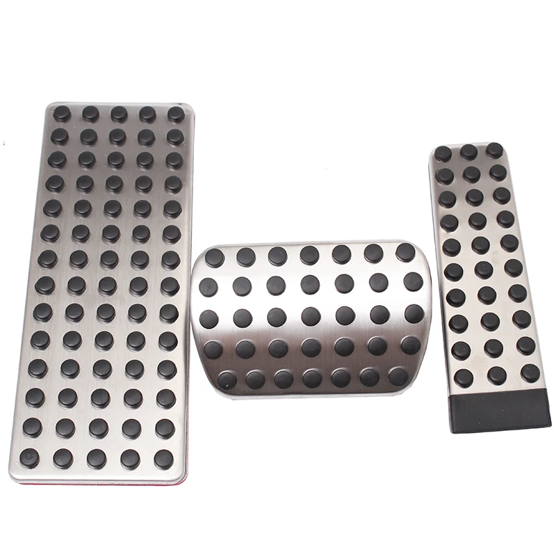 

For 1993-2012 Mercedes Benz W140 W220 W221 S Class Fuel Brake Footrest Pedal Cover Antiskid pedal Auto Accessories silvery