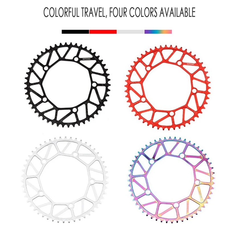 Лайтпро Цепное Колесо для Складного Велосипеда Ультралегкого Сплава CNC 130BCD 46/48/50/52/54/56/58T Цвет BMX Цепь 9/10/11 Скоростей Цепь.