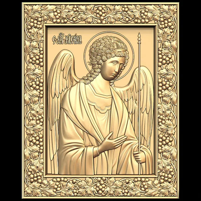 Religion STL файлы для ЧПУ 3d модели гравировки резьба Arhangel Mihail рельеф модель