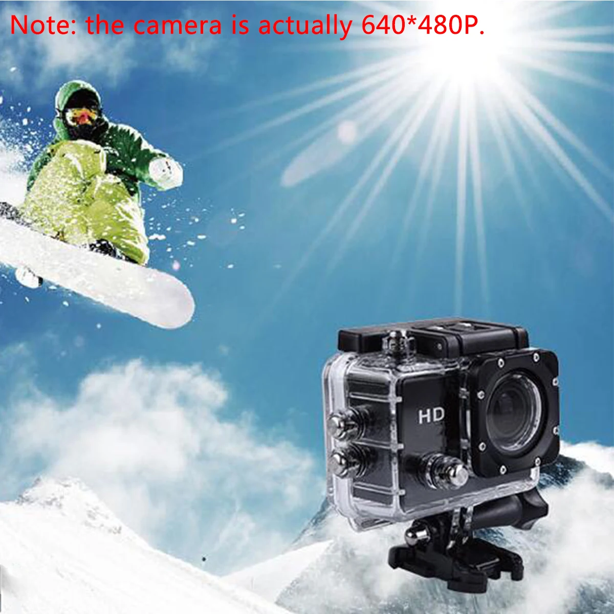 Спортивная Экшн камера SJcam DVR0001 Freestyle 2 дюймовый LCD 640P * 480P для дайвинга 30 м