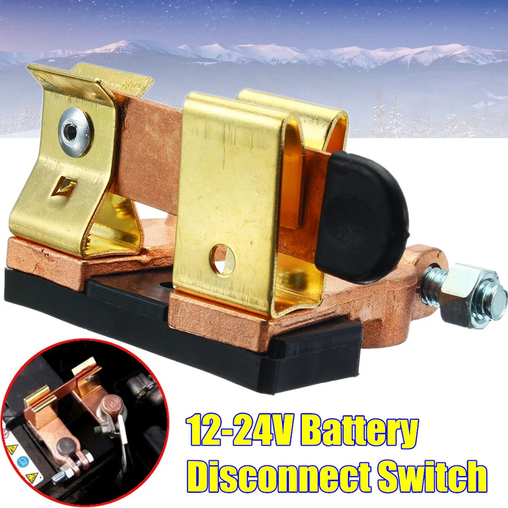Автомобильный переключатель аккумулятора латунный нож 12 24 В автоматический
