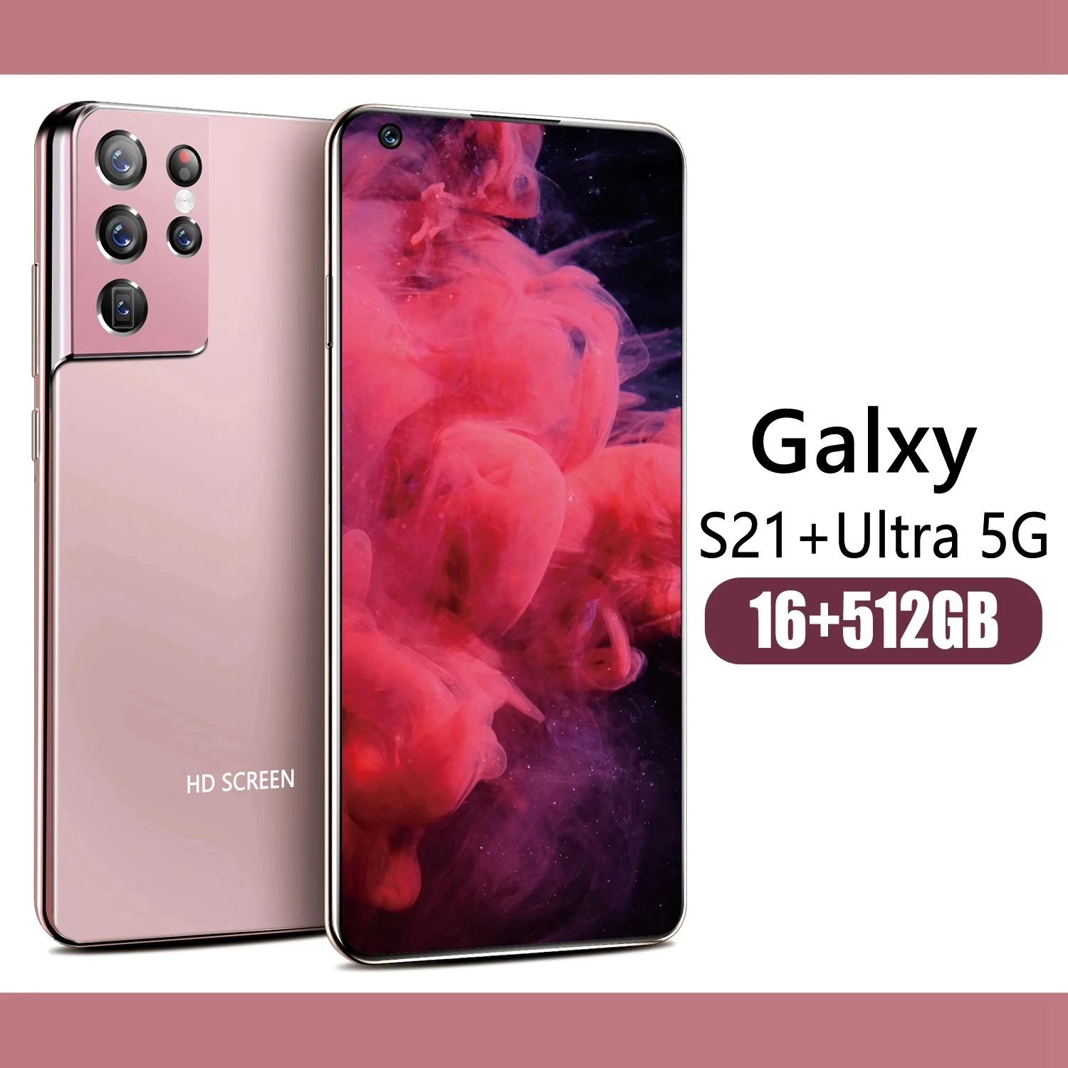 

Smartphone Galxy S21Ultra 7.3 Inch16GB RAM 512GB ROM 24+48MP 10 Core Andriod 10 MTK6889 Dual SIM 4G LTE 5G