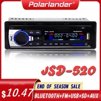 jsd 520 12v stereo bluetooth fm radio mp3 audio player usbsd port car radio in dash 1 din auto electronics subwoofer