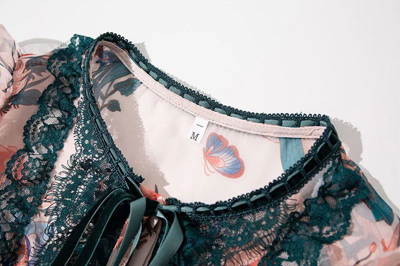 Женское модное подиумное платье с круглым вырезом и короткими рукавами оборками