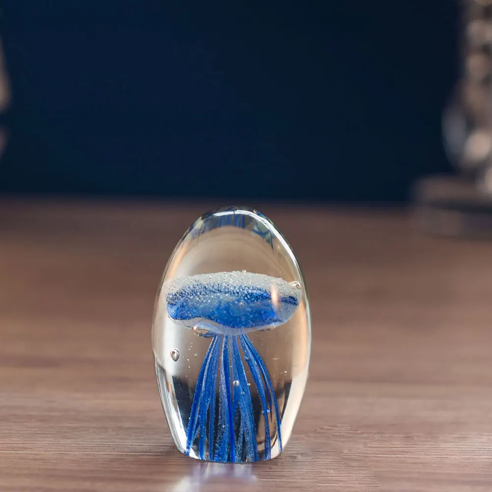 Хрустальные Фигурки медузы миниатюры пресс-папье украшение для стола подарок на