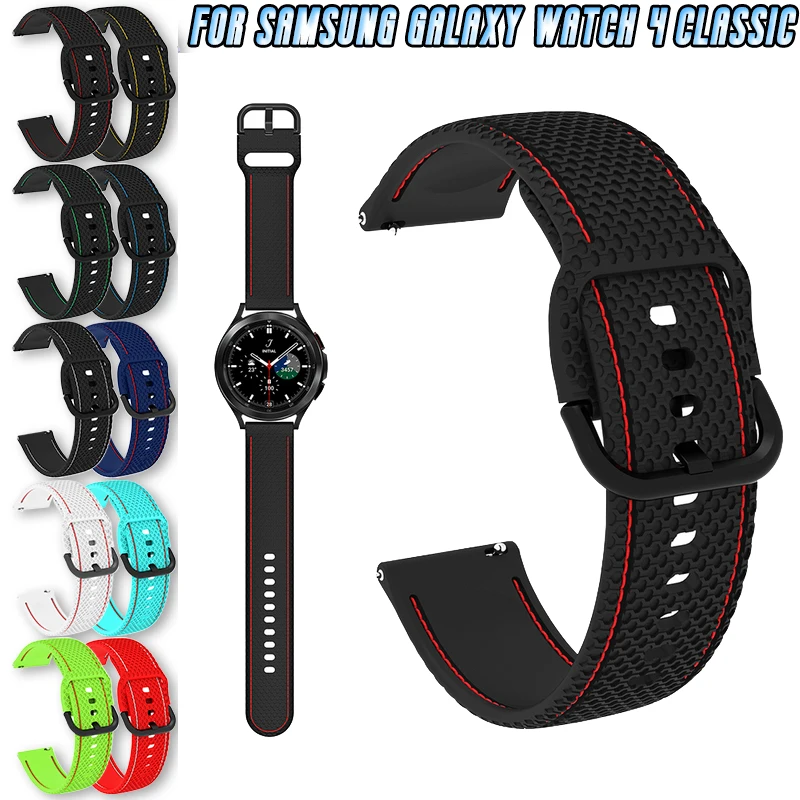 

20mm Soft Silicone Strap Band For Samsung Galaxy Watch 4 40mm 44mm/Watch 4 Classic 46mm 42mm Sport Bracelet watchband correa