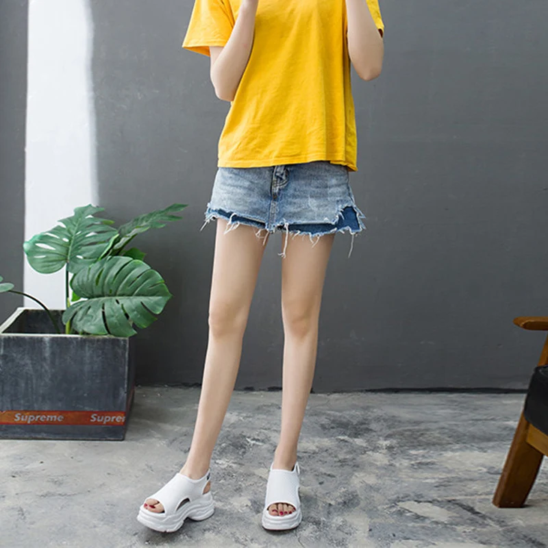 Туфли женские спортивные дышащие сандалии на платформе открытый носок