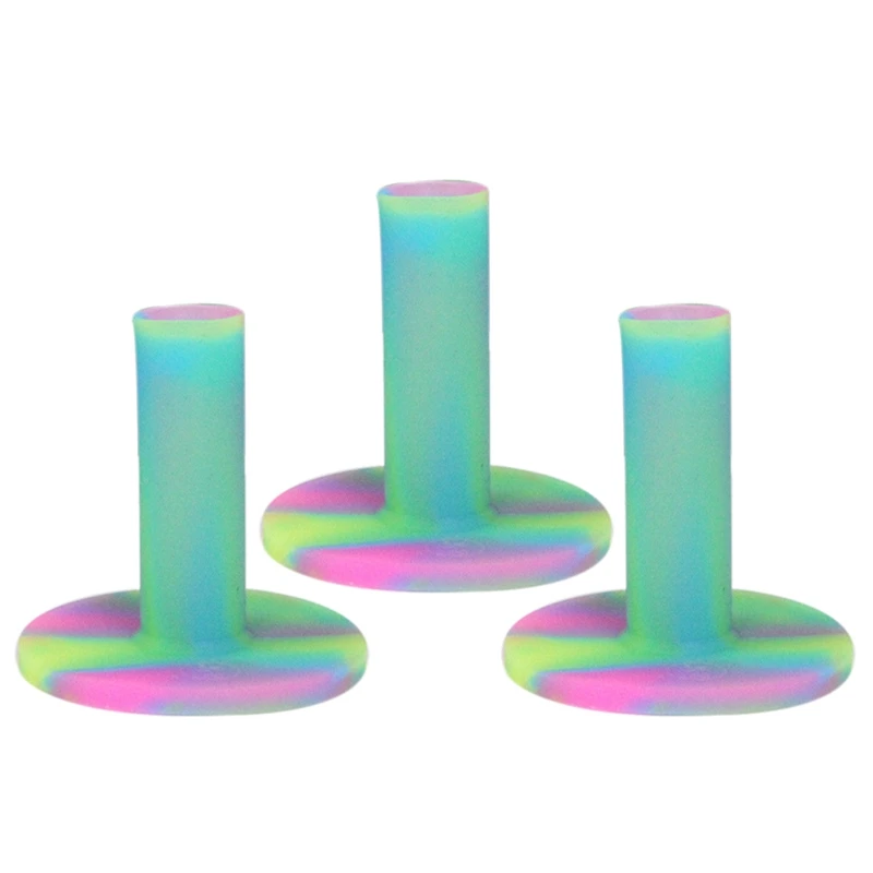 

3 PCS Colorful Golf Ball Holder Durable Rubber Golf Tees Accessories