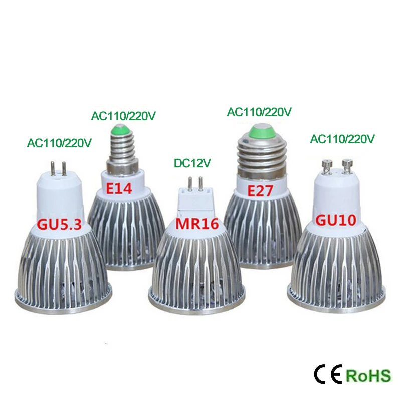 Популярный комплект одежды из 2 предметов E27 E14 9 Вт 12 COB Lampara GU10 GU5.3 220V светодиодный