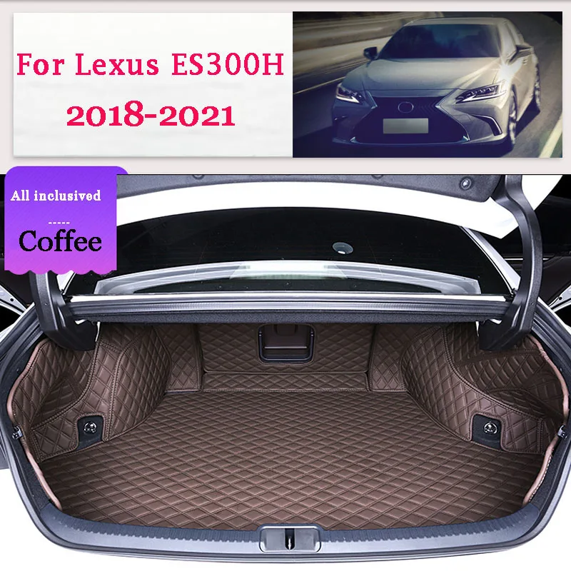 

Полноразмерные противогрязные коврики для багажника автомобиля Lexus ES300H 2018 2019 2020 2021, ромбовидный ковер, защитная накладка, аксессуары