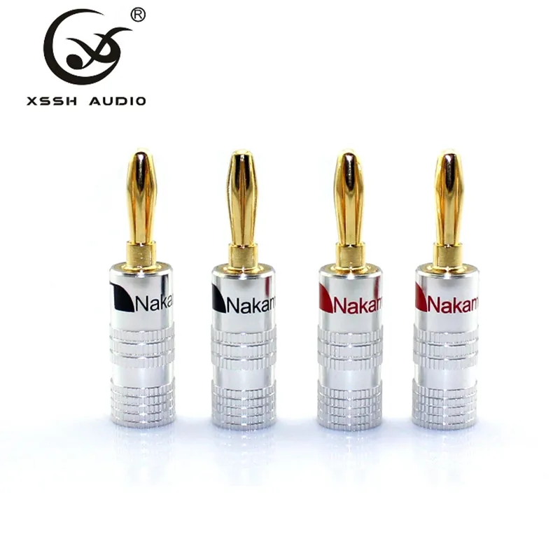 XSSH High Fidelity Hifi медный аудио банан динамик проводное соединение 4 мм усилитель