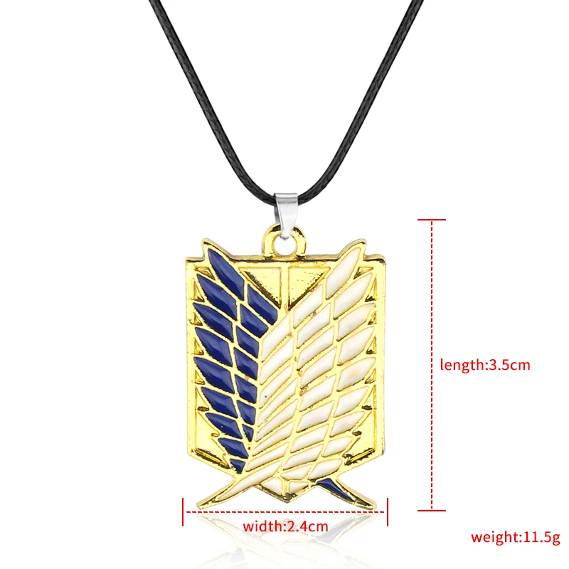 Ожерелье из аниме атака на Титанов опрос корпуса Крылья Свободы стационарный