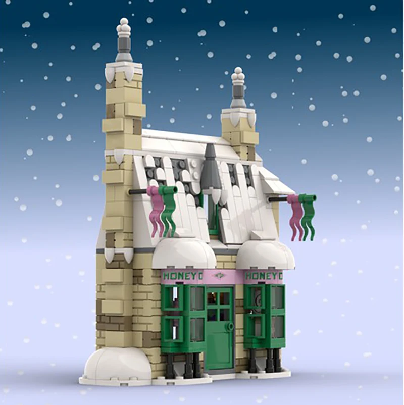 

Buildmoc Friends For Girl House non-Muggle Village Honey Duke Sweet Shop Magic World Candy House City Building Blocks Girls Toys