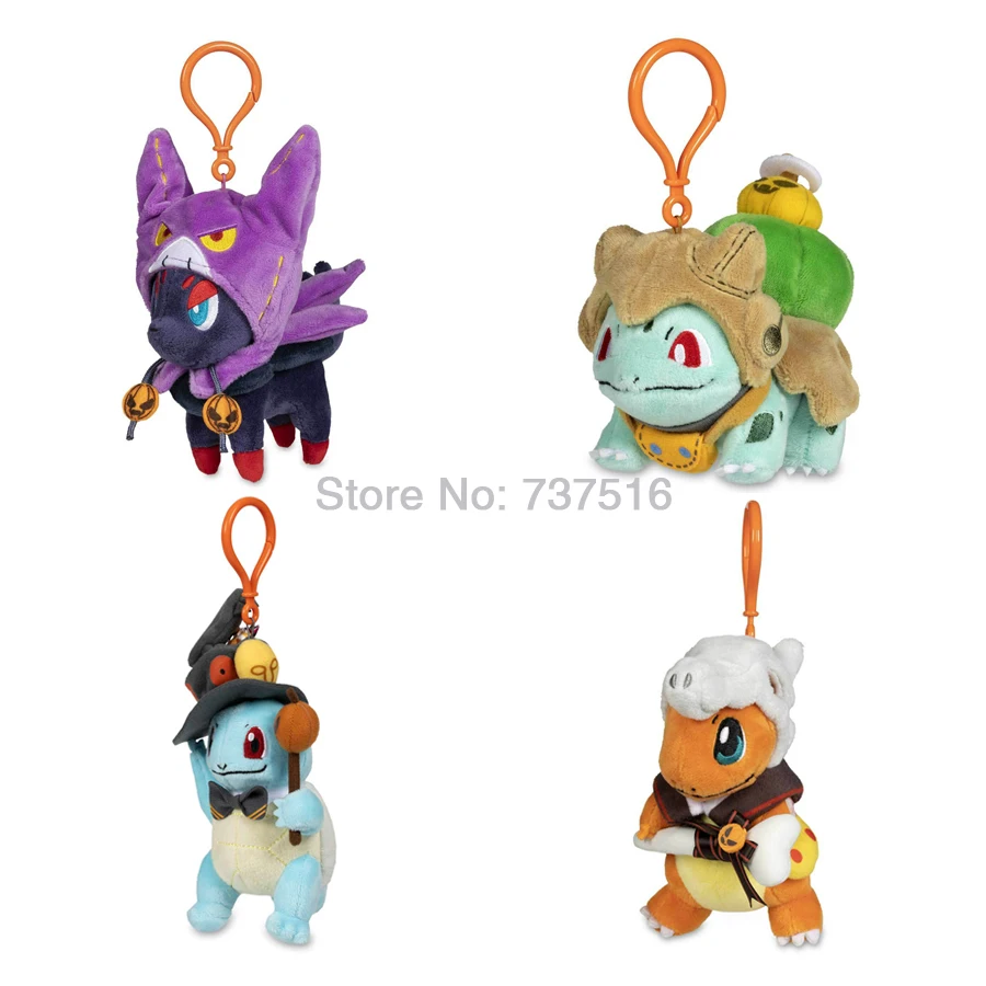 Новый аниме Zorua Charmander настенные наклейки Тыква парад брелок плюшевые брелоки