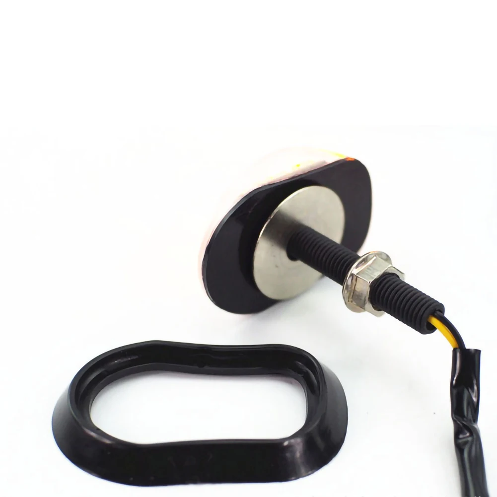 

12V Yellow Lighting Motorbike Indicators Blinker 9 LED Motorcycle 1 Pair Piranha Light Flasher moto Super Bright Lamp