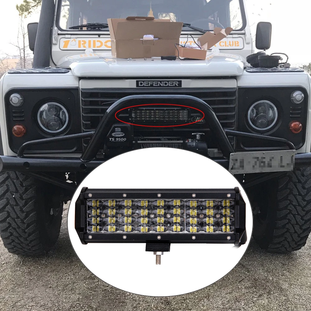 

10INCH Car LED Work Light Bar Driving Lamp for Offroad Boat Tractor Truck 4x4 Fog Light 12V 24V LED Headlight for ATV Led Bar