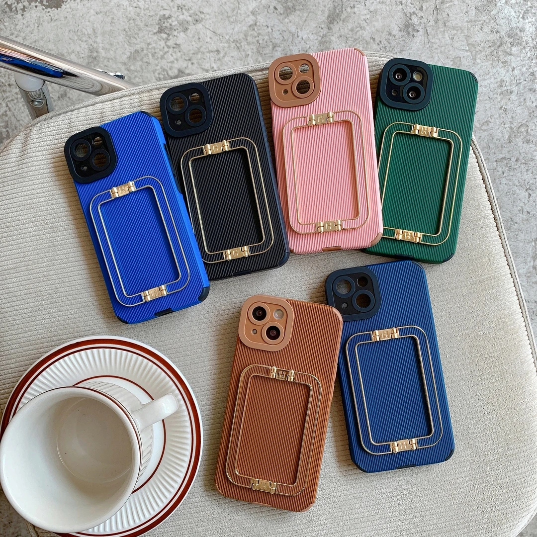 

Нескользящий мягкий чехол в полоску для iPhone 7 8plus 11 11 11Promax xsmax xr x xs 12Promax 12pro 13 13Promax с держателем