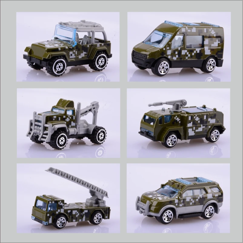 6 шт./компл. Литье металла сплав полиции пожарной защиты автомобиля и Боевой