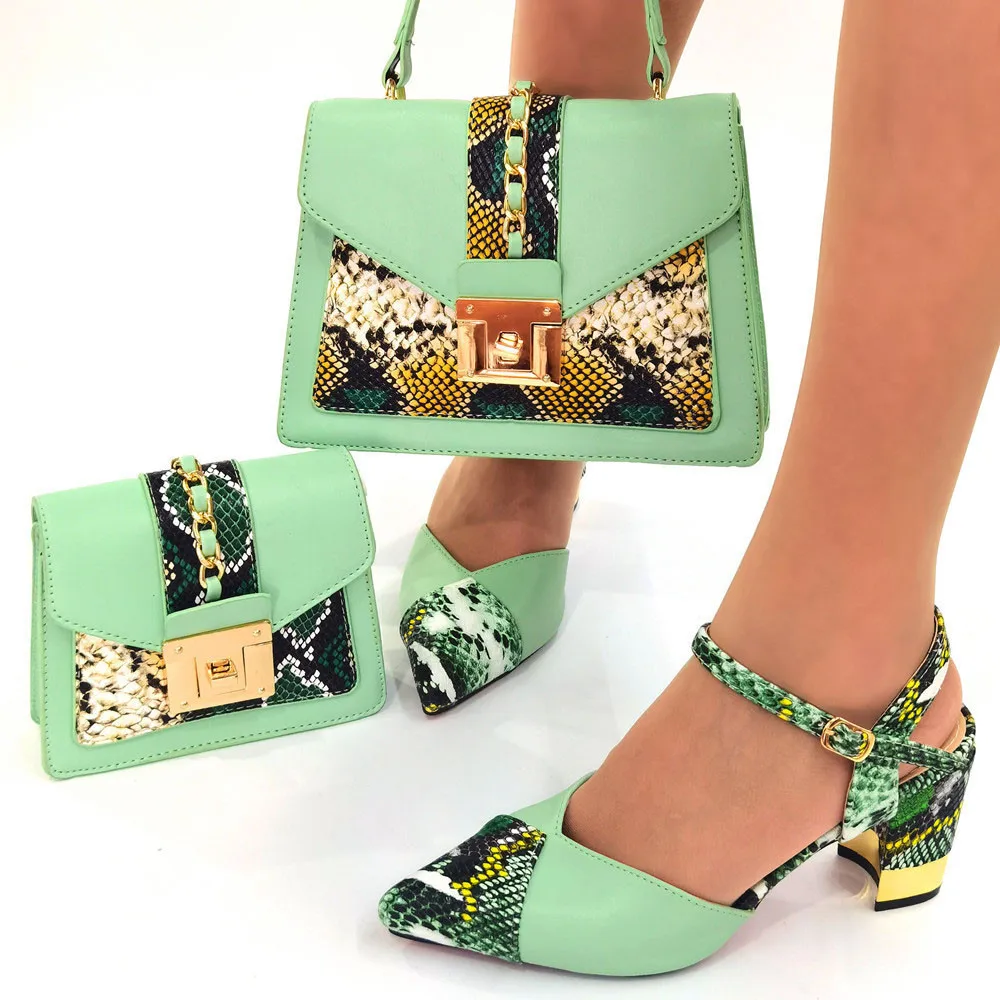 Doershow хорошая цена африканская Свадебная обувь Итальянская с подходящими сумками