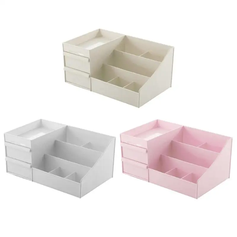 9 ячеек органайзер для макияжа большой емкости пластиковый Настольный ящик