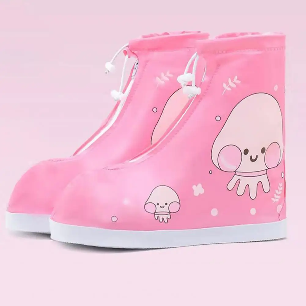 

1 Pair Kids Rainshoes Slip-proof Thick Sole Creative Kids Animal Rain Shoes Rainshoes for Rainy Day