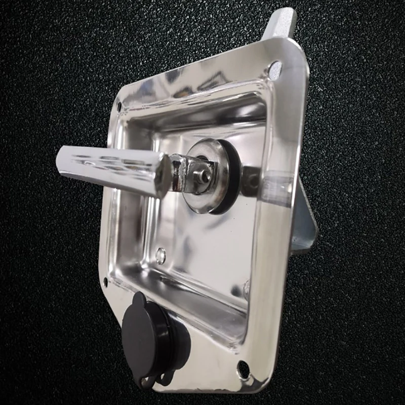 

Stainless Steel Car Folding T-Shaped Handle Lock Trailer Plane RV Caravan Truck Engineering Vehicles Latch Toolbox Knob Locks