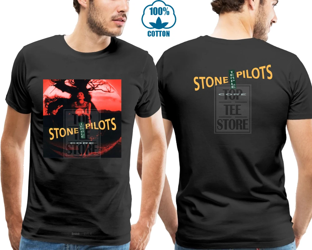 Stp Stone Temple Pilots * Основной альбом рок группы Мужская черная футболка S 4Xl 011765|Мужские