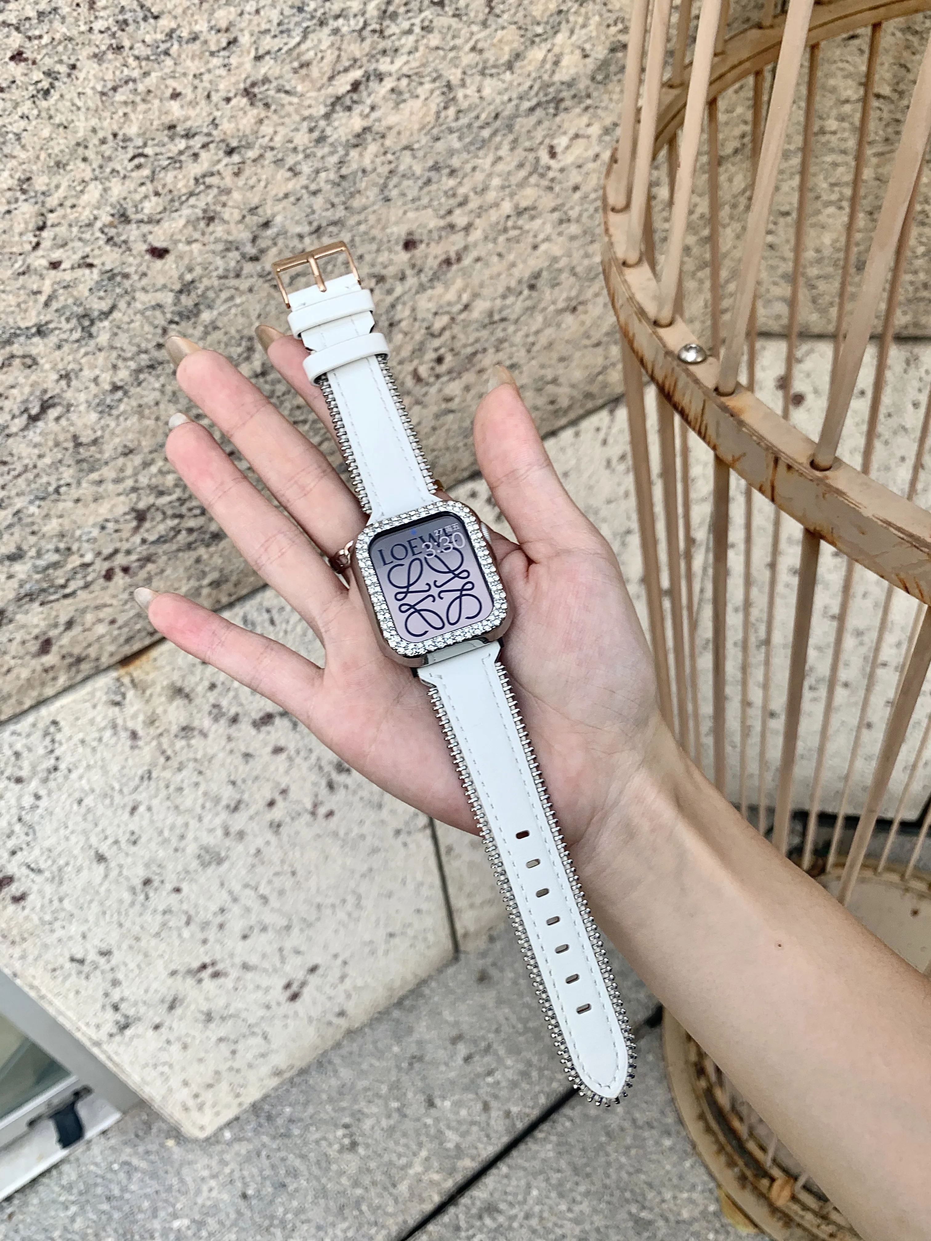 100% Genuine Leather strap + Case For Apple watch band 44mm 40mm 38mm 42mm 41mm 45mm  iWatch Series 1 2 5 4 3 se 6 7 bracelet