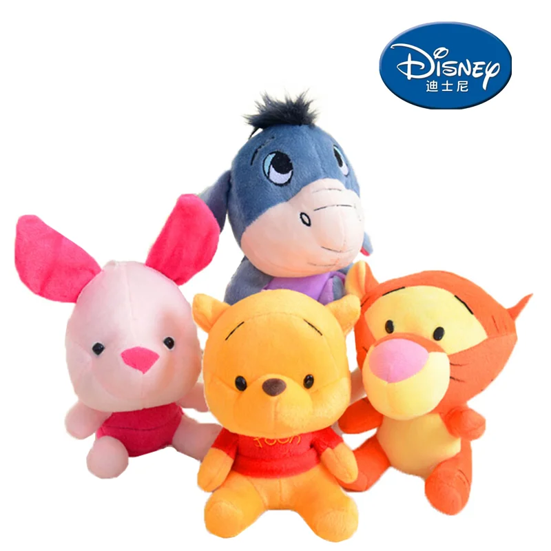 12 18 см Disney Винни Пух Медведь Аниме милые Мультяшные плюшевые куклы брелок