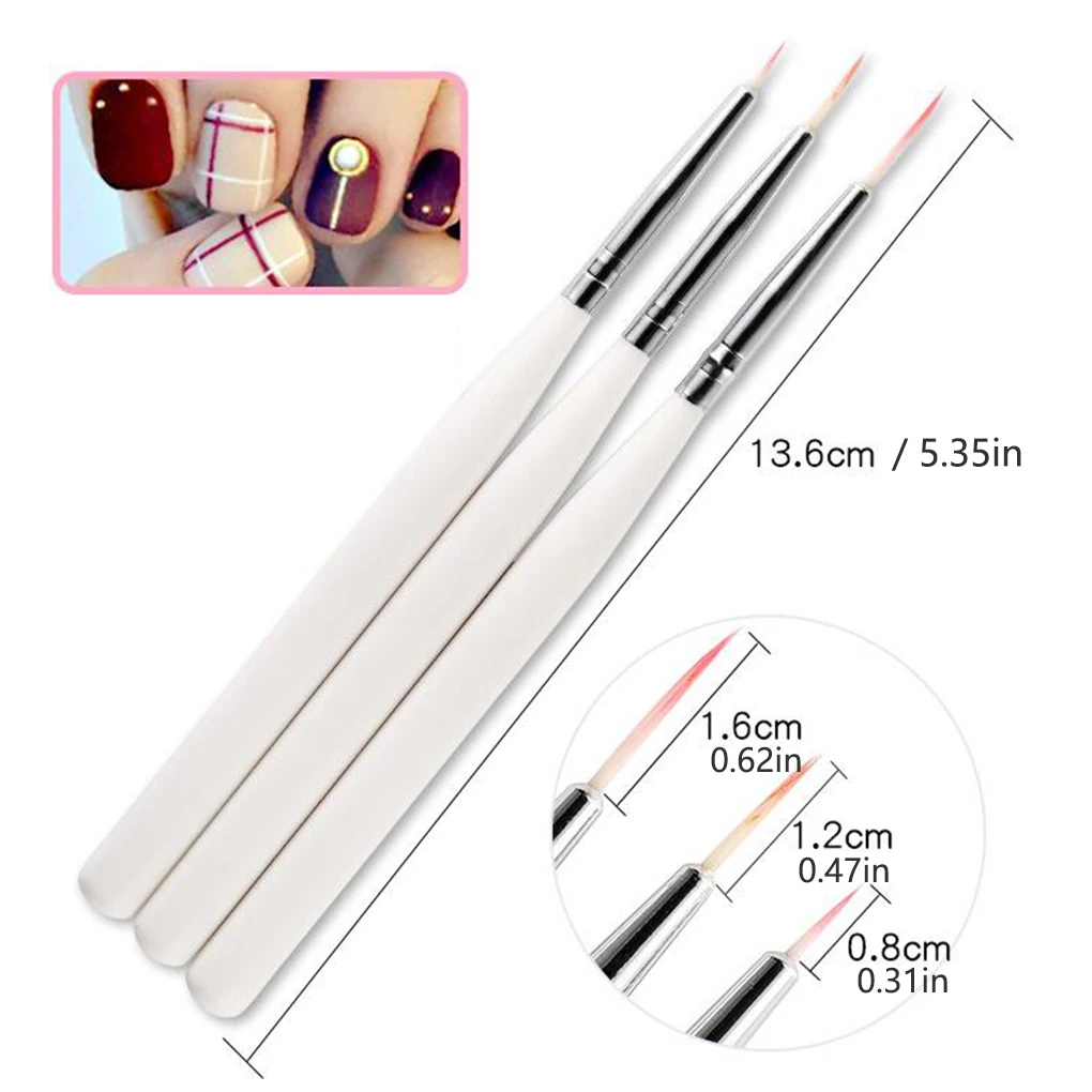 7pcs Cake Painting Nail Art Drawing Brush Set Fondant Icing Pastry Decorating Pen | Канцтовары для офиса и дома